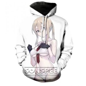 Cat Girl Print Loli Men Women Harajuku Band Shirt Anime Hoodies 3D