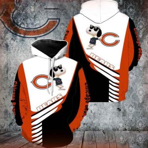 Chicago Bears Snoopy New 3D Hoodie