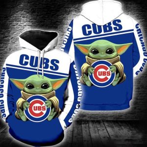Chicago Cubs Baby Yoda New 3D Hoodie
