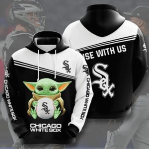Chicago White Sox Black And White Hoodie 3D
