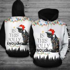 Christmas Cat White Amazing 3D Printed Sublimation Hoodie