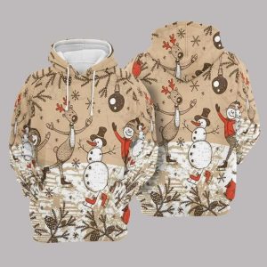 Christmas Cream High Quality Printed Sublimation Hoodie 3D