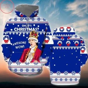 Christmas Hamilton King George Musical 3D Hoodie