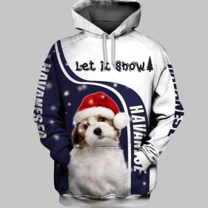 Christmas Havanese Cute Design 3D Printed Sublimation Hoodie