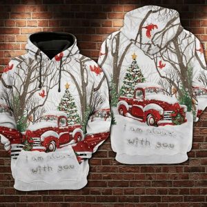 Christmas Red Truck Unique 3D Printed Sublimation Hoodie