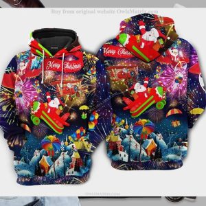 Christmas Spreading Love Santa Hoodie 3D