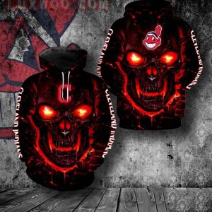 Cleveland Indians All Over Print 3D Hoodie