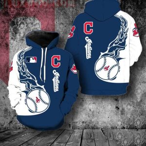 Cleveland Indians All Over Print Hoodie 3D