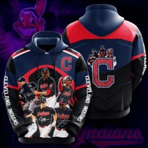 Cleveland Indians No463 Custom Hoodie 3D