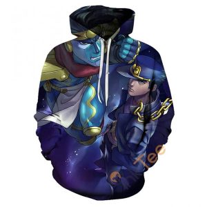 Cosplay Jojos Bizarre Adventure Print Pullover With Front Pocket Sku125 Hoodie 3D