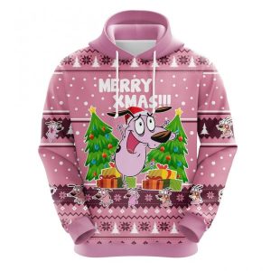 Courage The Cowardly Gog Christmas Cute Noel Mc Ugly Hoodie 3D