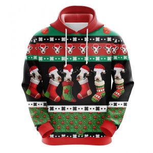 Cow Christmas Cute Noel Mc Ugly Hoodie 3D