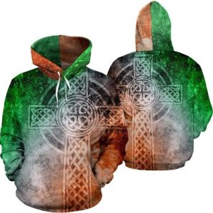 Cross Irish St Patrick S Day Unisex 3D Hoodie