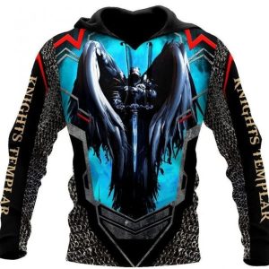 Dark Knight Templar Jesus Hoodie 3D