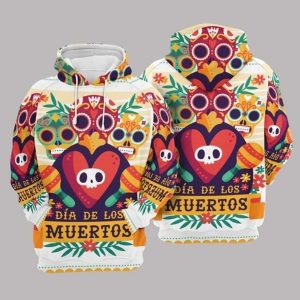 Day Of The Dead Colorful Nice Unisex 3D Hoodie