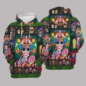 Day Of The Dead Unisex 3D Hoodie Skull