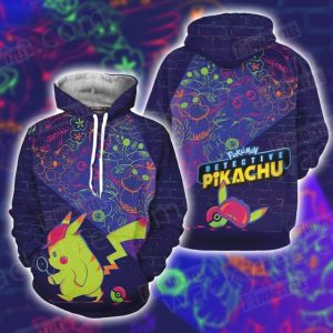Detective Pikachu Unisex 3D Hoodie