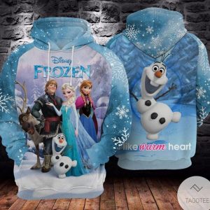 Disney Frozen Lovely Characters 3d Hoodie
