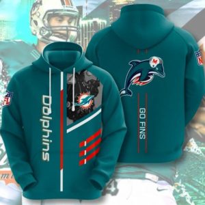 Dolphins Go Fins Hoodie 3D