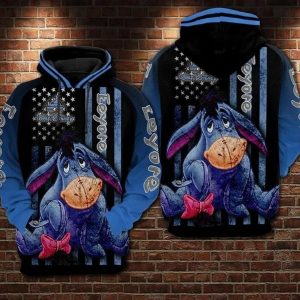 Eeyore Cartoon Winnie The Pooh Movies The Disney Over Print 3D Hoodie