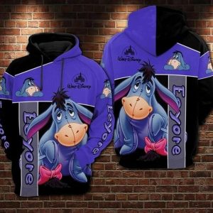 Eeyore Cartoon Winnie The Pooh Walt Disney 1 Over Print 3D Hoodie
