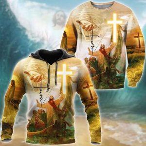 Faith in God Jesus Hoodie 3D
