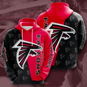 Falcons Atlanta Red Black Hoodie 3D