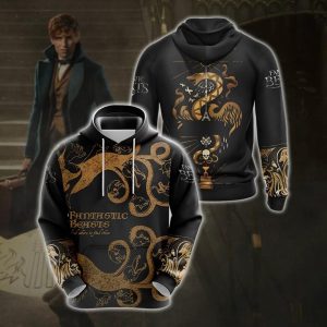 Fantastic Beasts Style Unisex 3D Hoodie