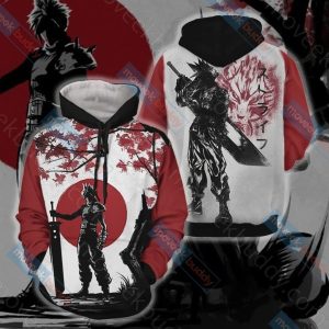 Final Fantasy 7 Cloud Strife Hoodie 3D