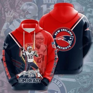 Football Tom Brady 3d Hoodie