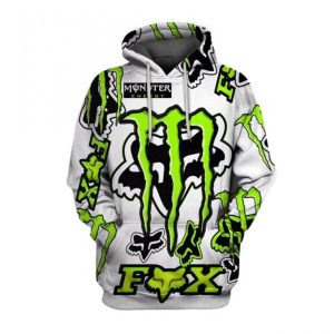 Fox Racing Monster Hoodie 3D White