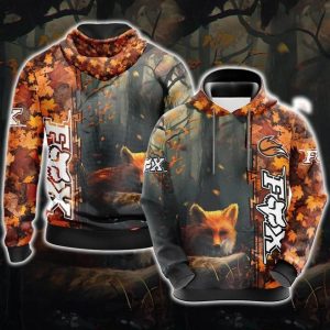 Fox Unisex 3D Pullover Hoodie