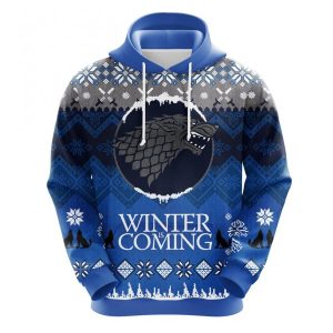 Game Of Thrones Winter Christmas Cute Noel Mc Ugly Hoodie 3D