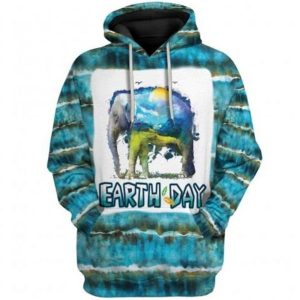 Gearhuman Tie dye earth day 50th anniversary Hoodie 3D
