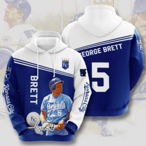 George Brett 5 Kansas City Hoodie 3D