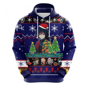 Giyu Tomioka Christmas Cute Noel Mc Ugly Hoodie 3D