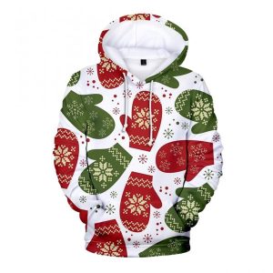 Glove Merry Christmas Santa Noel Hoodie 3D