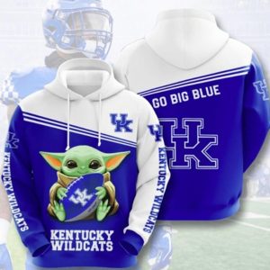 Go Big Blue Kentucky Wildcats Hoodie 3D