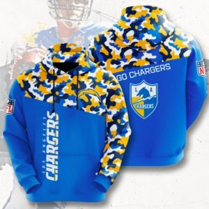 Go Chargers Blue Hoodie 3D