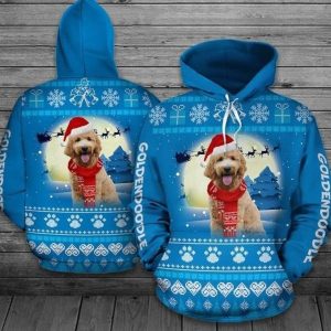 Goldendoodle Blue High Quality 3D Printed Sublimation Hoodie