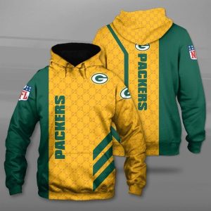 Green Bay Packers 3D Hoodie Go Pack Go Football