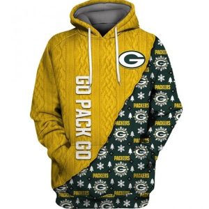 Green Bay Packers Christmas Hoodie 3D
