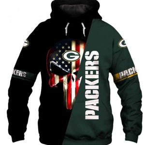 Green Bay Packers Football 3d Hoodie