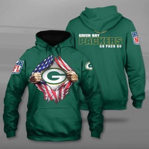 Green Bay Packers NFL 3D Hoodie