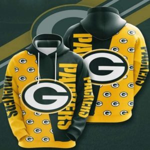 Green Bay Packers NFL Logo 3D Hoodie