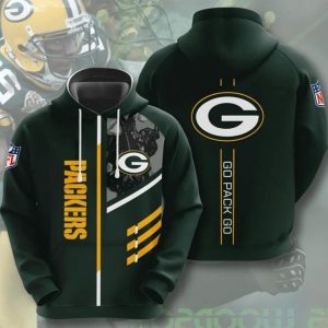 Green Bay Packers Team 3D Hoodie Go Pack Go