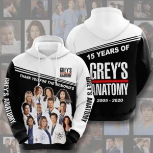 Greys Anatomy Anniversary 3D Pullover Hoodies
