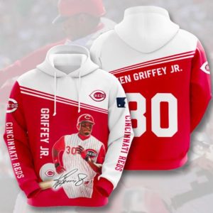 Griffey Jr Red Hoodie 3D