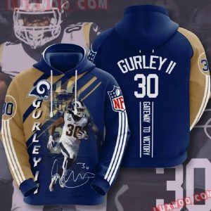 Gurley II 30 Team Los Angeles Rams 3d Hoodies