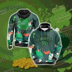 Happy Saint Patricks Day New Version Unisex 3D Hoodie